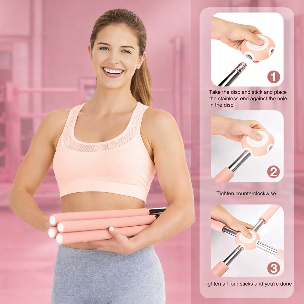 Yoga Posture Alignment Stick – Adjustable Stainless Steel