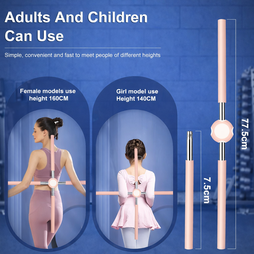 Yoga Posture Alignment Stick – Adjustable Stainless Steel