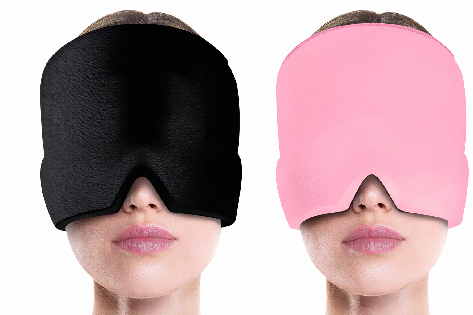 Migraine Relief Gel Ice Sleep Mask – Hot & Cold Therapy Headache Hat, Eye Mask Eyeshade Cover for Men and Women