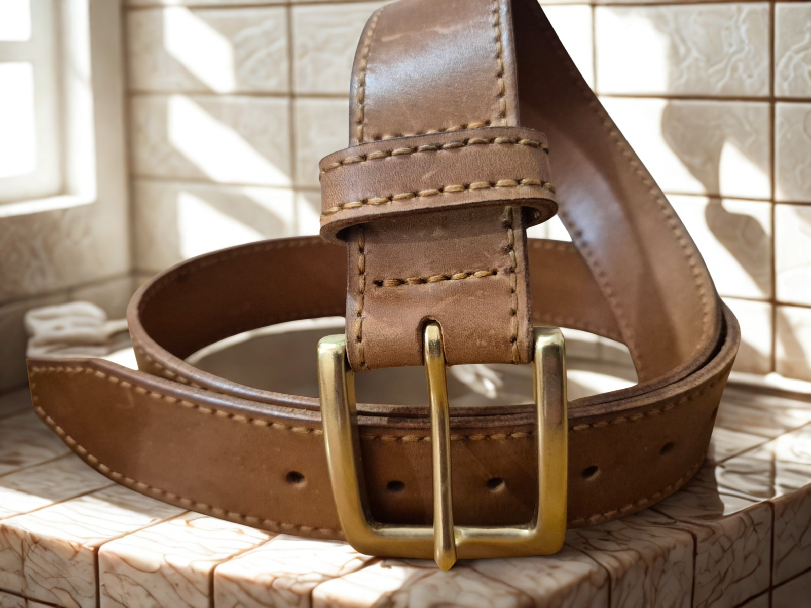 Full-Grain Leather Belt | Handmade for Style & Strength | Timeless Gift