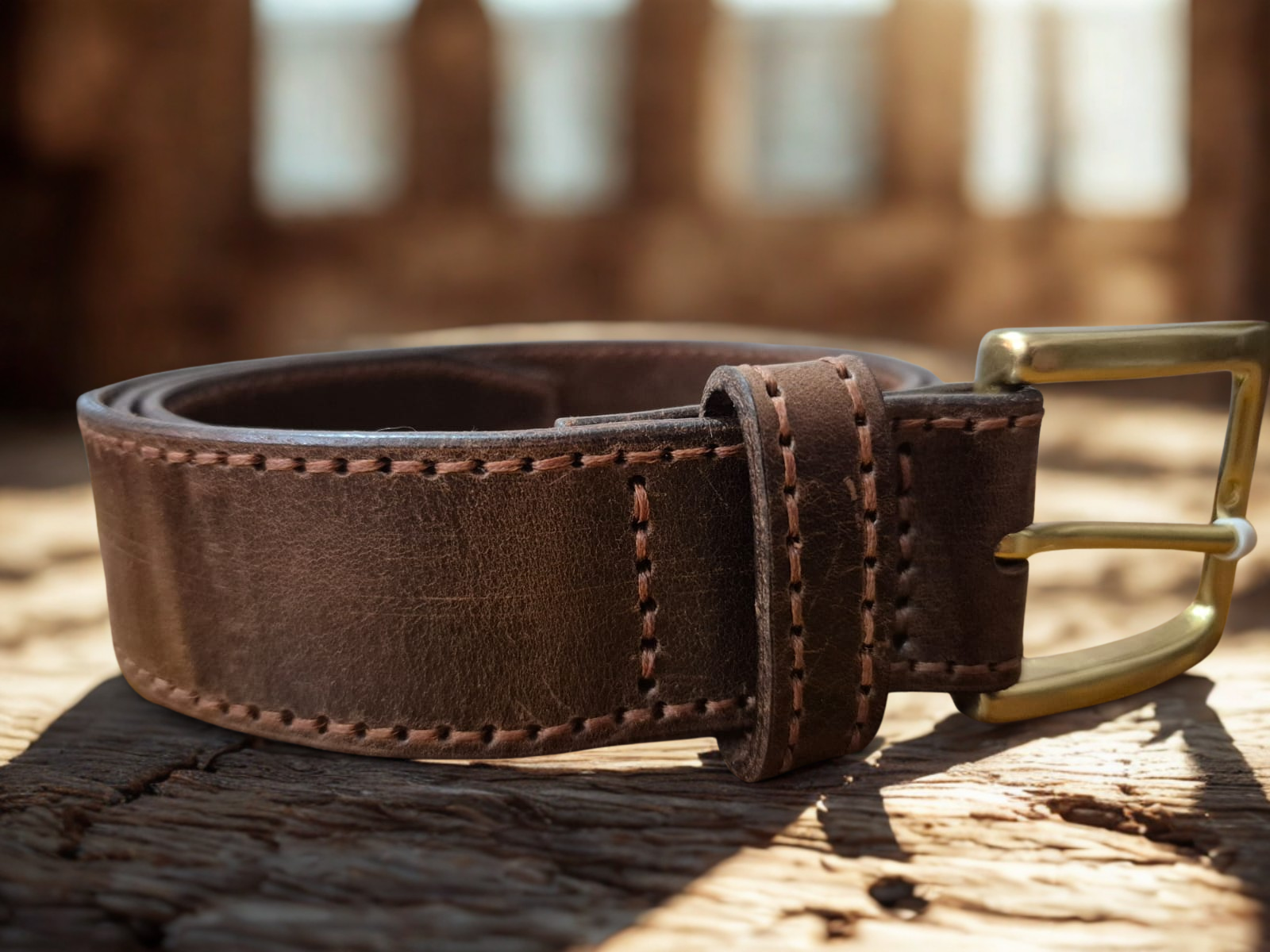 Full-Grain Leather Belt | Handmade for Style & Strength | Timeless Gift