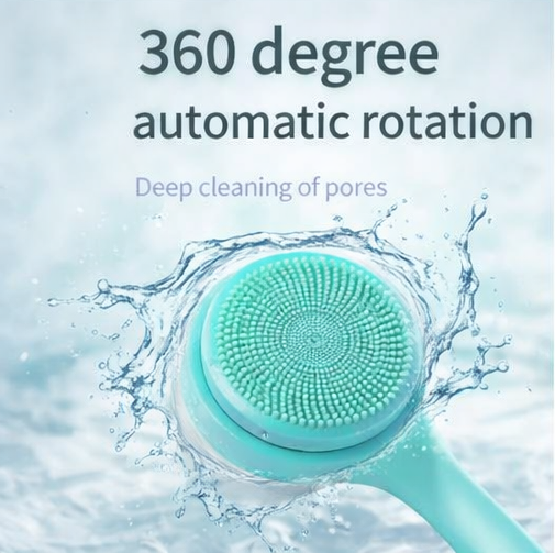 Electric Waterproof Shower Massage Brush – Multi-Function Silicone Body Scrubber