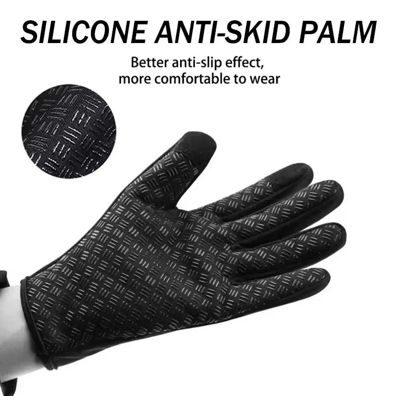 Touchscreen Waterproof Winter Gloves – Non-Slip for Driving, Cycling & Skiing